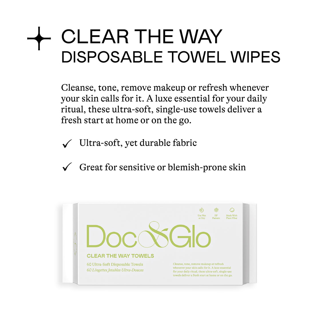 Clear The Way Face Towel Wipes