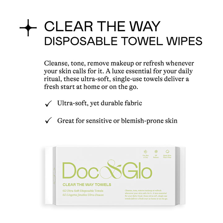 Clear The Way Face Towel Wipes