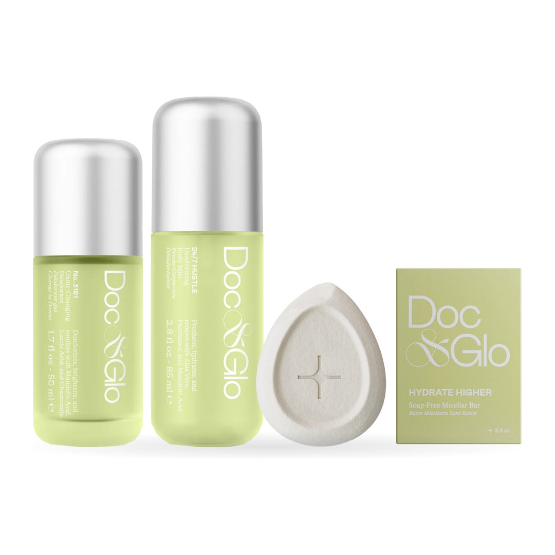 Hustle Kit: 24/7 Hustle mist, 3161 deodorant and Hydrate Higher Micellar Bar